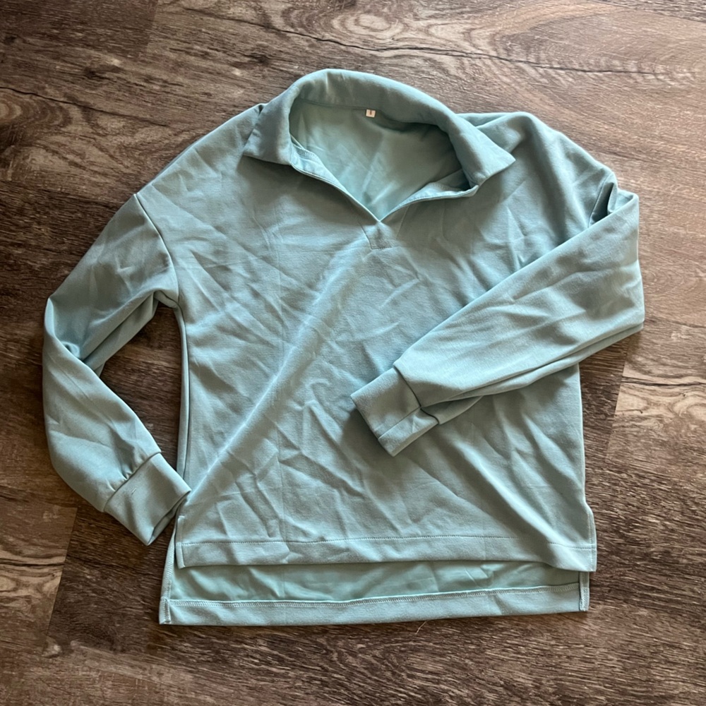 Light Blue Long Sleeve Pullover